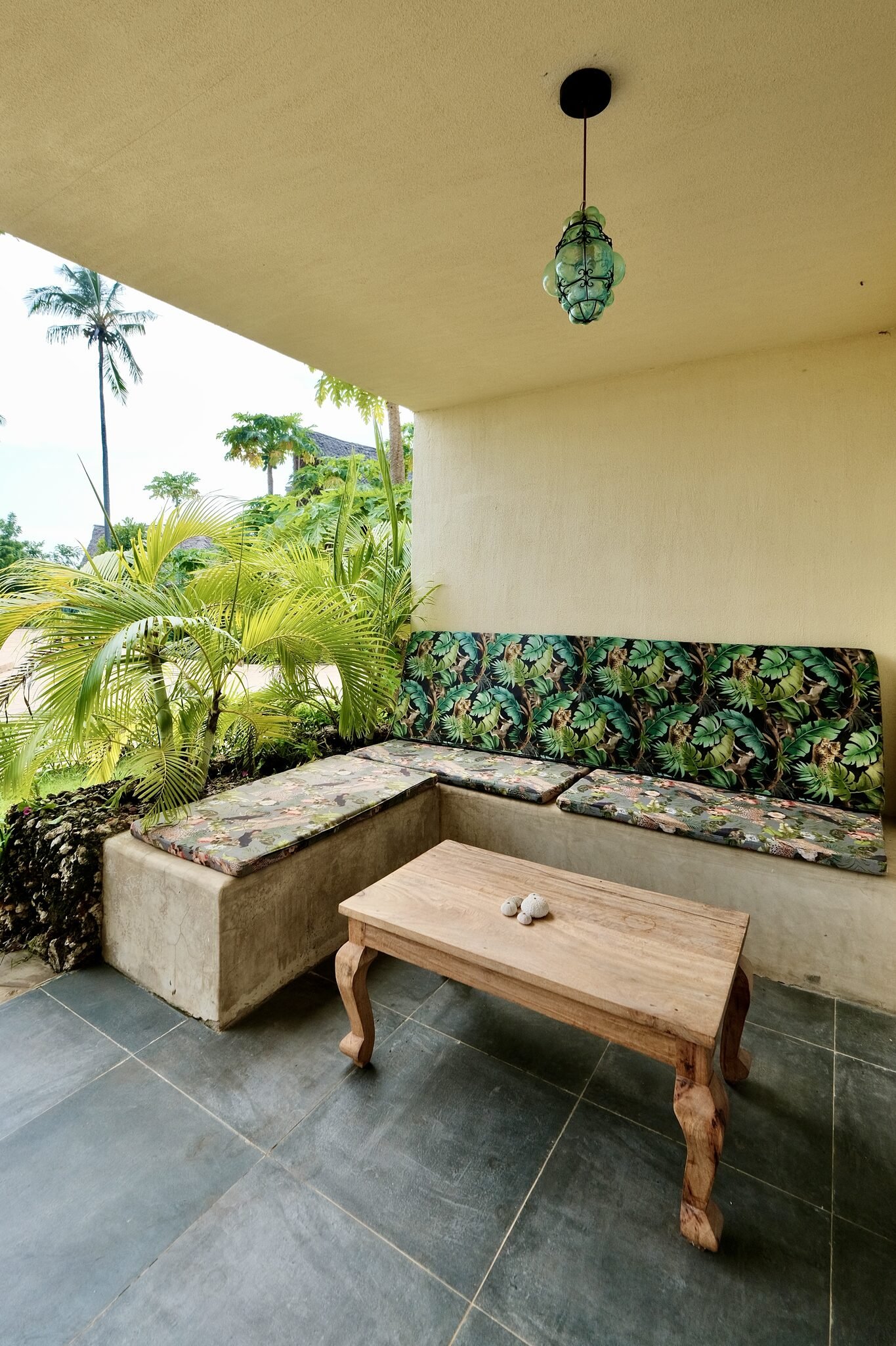 Private terrace with seating outside the Deluxe Room