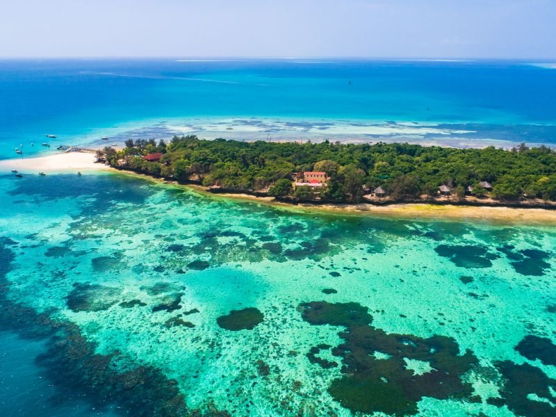 Prison Island with giant tortoises